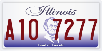 IL license plate A107277