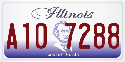 IL license plate A107288