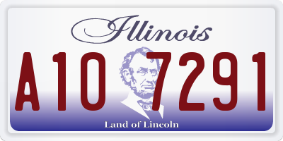 IL license plate A107291