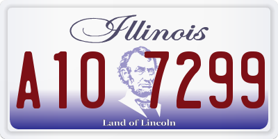 IL license plate A107299