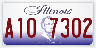 IL license plate A107302