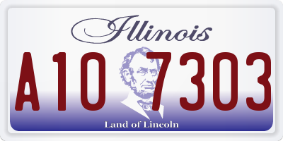 IL license plate A107303