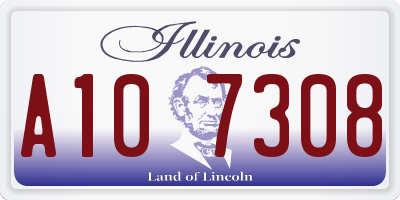 IL license plate A107308