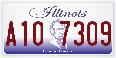 IL license plate A107309