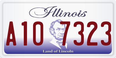 IL license plate A107323
