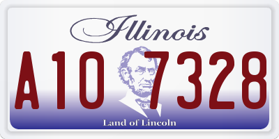 IL license plate A107328
