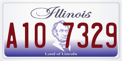 IL license plate A107329