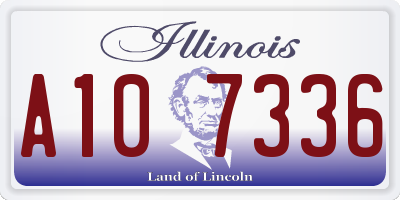 IL license plate A107336