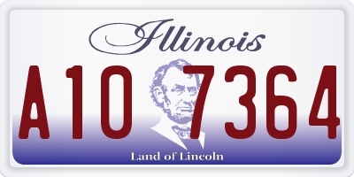 IL license plate A107364