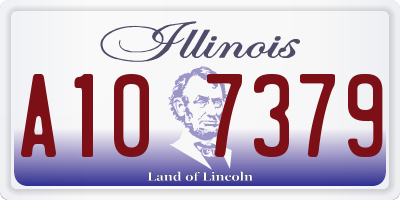 IL license plate A107379