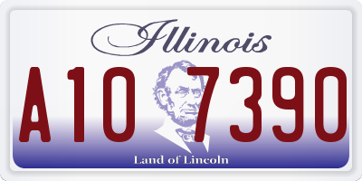 IL license plate A107390