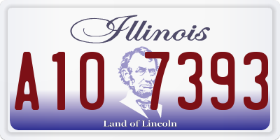 IL license plate A107393