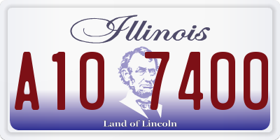 IL license plate A107400
