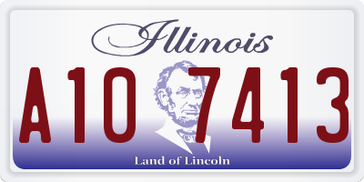 IL license plate A107413