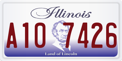 IL license plate A107426
