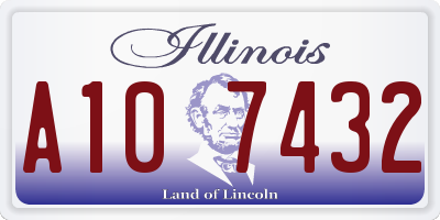IL license plate A107432