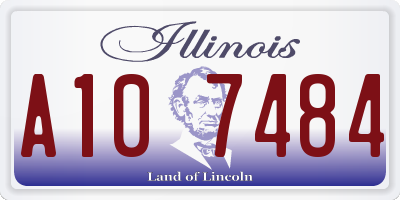 IL license plate A107484