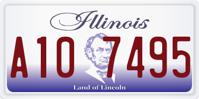 IL license plate A107495