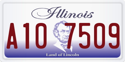 IL license plate A107509
