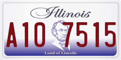 IL license plate A107515