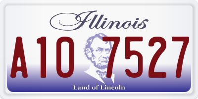 IL license plate A107527