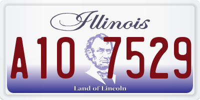 IL license plate A107529