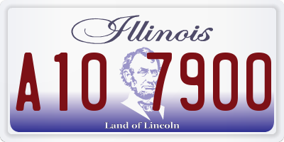 IL license plate A107900