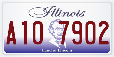 IL license plate A107902