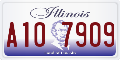 IL license plate A107909