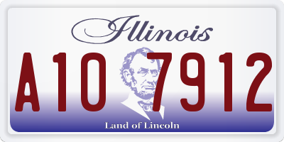 IL license plate A107912