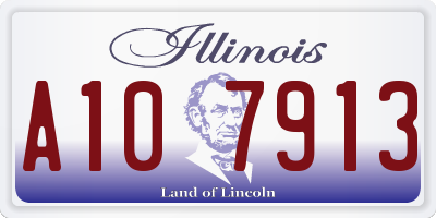 IL license plate A107913