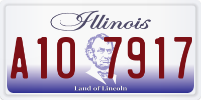 IL license plate A107917