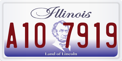 IL license plate A107919