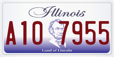 IL license plate A107955