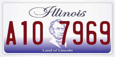 IL license plate A107969