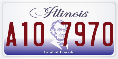 IL license plate A107970