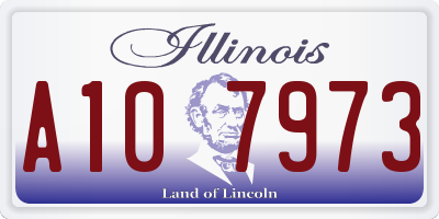 IL license plate A107973