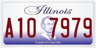 IL license plate A107979