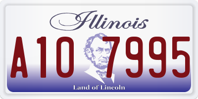 IL license plate A107995