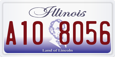 IL license plate A108056