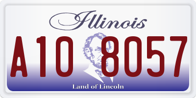 IL license plate A108057