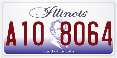 IL license plate A108064
