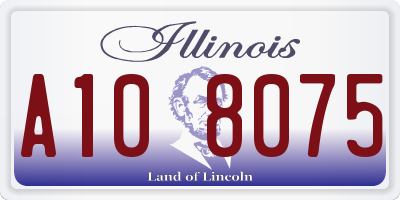 IL license plate A108075