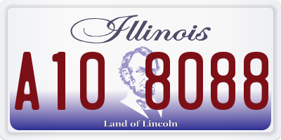 IL license plate A108088