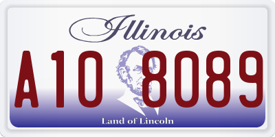 IL license plate A108089