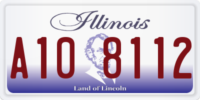 IL license plate A108112