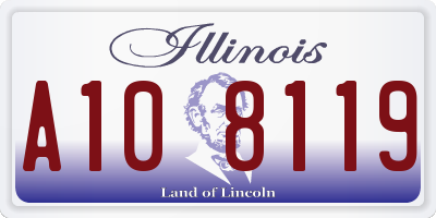 IL license plate A108119