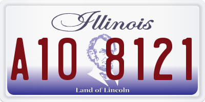 IL license plate A108121