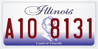 IL license plate A108131