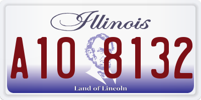 IL license plate A108132